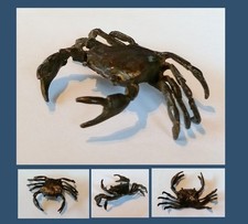 Bronze Figur Krabbe massiv NEU