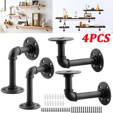 4x Rohr Regalhalterung