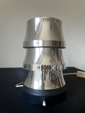 70er Jahre Effekt Drehlampe Tischlampe A. Leuchten Design Lampe Chrom Space Age