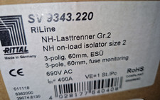 RITTAL SV 9343.220  NH-Lasttrenner GR.2  SV9343.220   400A  60mm  500V   New