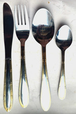 Bestecke 23pc Gold Accent