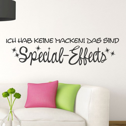 Wandtattoo spruch ich hab - spruch, "ich