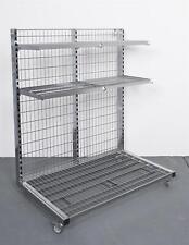 156x Lagerregal Kioskregal Rollregal Verkaufsregal Regal auf Rollen rollbar 