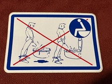 Toiletten-Aufkleber Bitte im Sitzen pinkeln I WC-Deckel-Aufkleber Sticker 10x7cm