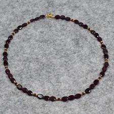 Granat Halskette, 925er
