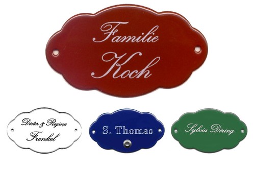 Emaille namensschild 100 60 - x,