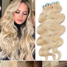 Gewellt tape remy echthaar - tape,