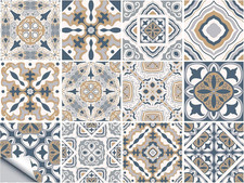 Fliesenaufkleber, 12 Stück