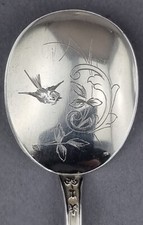 6 Jugendstil Eislöffel 950er