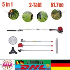 Motorsense Benzin Rasentrimmer 5in1 Freischneider Trimmer Set Zubehör Sense DHL