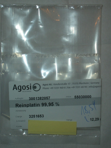 Reinplatin - reinplatin, %
