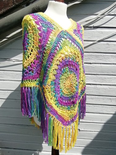 Häkelponcho sommerponcho - sommerponcho, *