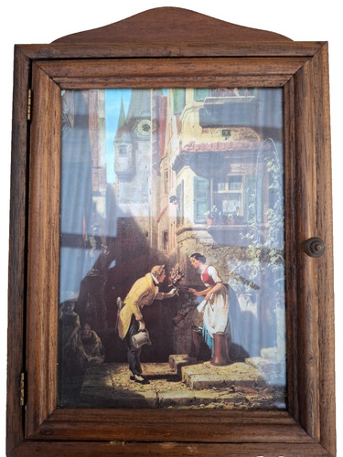 Holz schlüsselkasten vintage - holz,