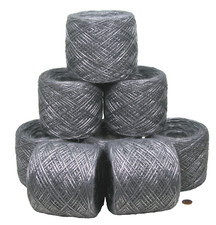 Wollpaket 1000g (1kg)   Bändchengarn Wolle  Häkelgarn  Anthrazit  Nr.3-3