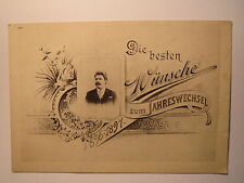 Die besten Wünsche zum Jahreswechsel 1896-1897 - Sammlung Wollmann 1899 / Karte