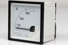 Messgerät analog Ampermeter Amper Dreheisenmesswerk Einbaumessgerät 0 3,2 kA