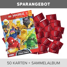 LEGO Ninjago Serie 9 Trading Cards 1 Leere Sammelmappe + 50 verschiedene Karten