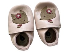 Bobux Krabbelschuhe Mädchen Fuchs Leder Rosa Größe 19
