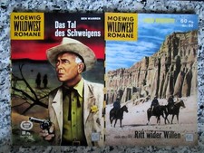 4 ältere  MOEWIG Wildwest-Romanhefte # Nrn. 50 -  275 aus d. JAHREN 1958 u 1962 