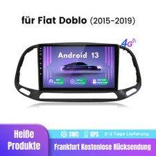 Für Fiat Doblo 2015-2019 Carplay Android 14 Autoradio GPS Navi WIFI DAB 6+128GB