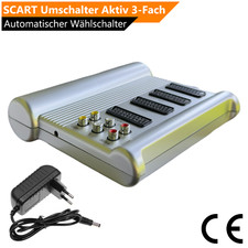 3-Fach SCART Umschalter Aktiv