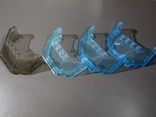 Lego 4x Scheiben Cockpit trans clear blue Agents Boot Schiff Vintage Legoland