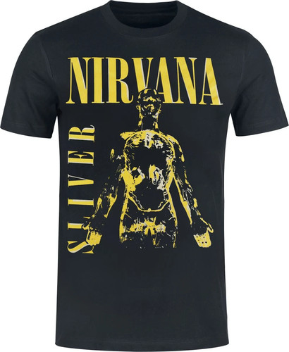 Nirvana shirt herren sliver - t-shirt,