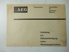 AEG Heimwerker Anleitung Fertigung Werkzeugschrank  FT-67