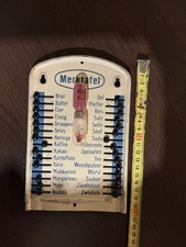 Alte Merktafel Haushalt Blech