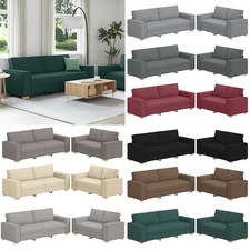 2-tlg. Sofagarnitur mit Kissen