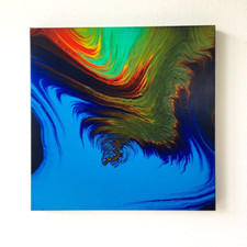 Fluid Painting auf Leinwand
