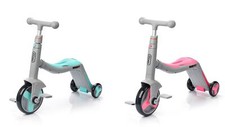 Laufrad für Kinder Roller 3in1 Dreirad Kinderfahrrad Kickscooter LED mit Musik