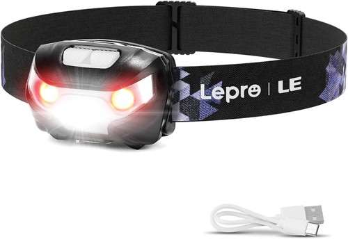Led stirnlampe usb akku - le,