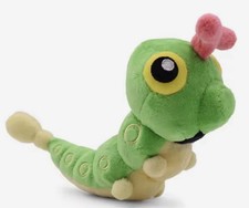 Grüne Raupe Plüschtier 10 cm
