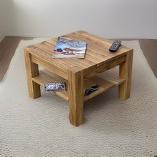 Beistelltisch Couchtisch  Eiche Massivholz Wohnzimmertisch  Oberfläche geölt"DE"