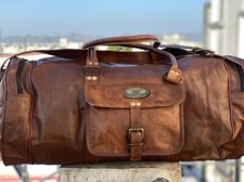 Herren Leder Retro Vintage