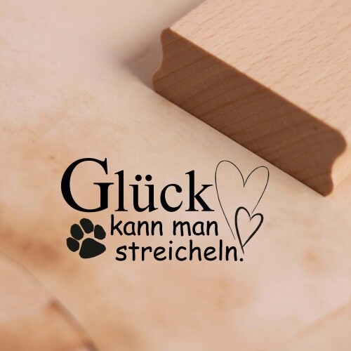 Motivstempel glück kann man - kann,