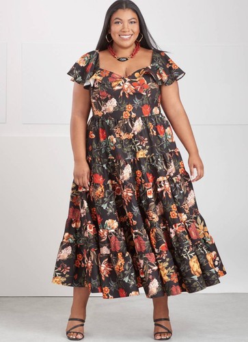 Schnittmuster damenkleid mit - schnittmuster,