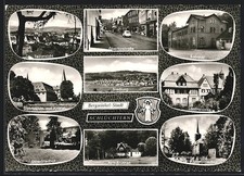 AK Schlüchtern, Obertorstraße, Landratsamt, Bahnhof, Gymnasium und Kloster, Ehr 