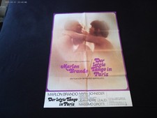 Kinoplakat Filmposter:  Der letzte Tango in Paris 1972 mit Marlon Brando Gefalte