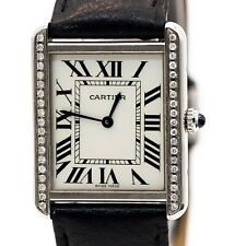 Cartier Tank Solo 27x35mm Ref.3169 Leder Quarz Edelstahl