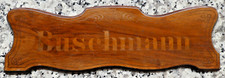 - Buschmann -HOLZSCHILD- Größe: 33 x 10,5 cm, Stärke: 0,8 cm, gebraucht, lesbar
