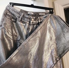 Forever 21 Silver Mid Rise