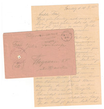 7N Feldpost Deutscher Volkssturm Gau 33 Hildesheim 19.2.1945 Fliegerhorst Hameln