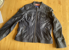 Cecil Lederjacke Biker Lammleder Blau Gr. 38, 40