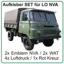 Aufkleber Set für ROBUR LO LO1800 LO2000 LO2002 NVA DDR