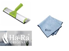 original Ha-Ra 32cm Fensterwischer lime Abzieher viva Faser + HaRa Star Tuch NEU