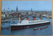 AK65 Postkarte Hamburg Hafen Schlepper Dampfer Hanseatic 1962