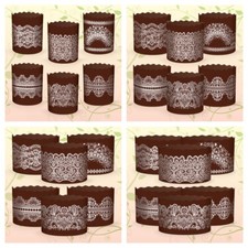 6 Stück Backpapierformen für