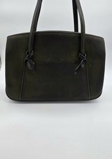 Vintage Leder Handtasche Comtesse Tasche Damentasche Grün Retro Ledertasche